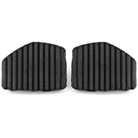 Tbest 1 par de cubiertas de goma del pedal del pedal del embrague- 1 par de pedal del freno del embrague cubierta de…